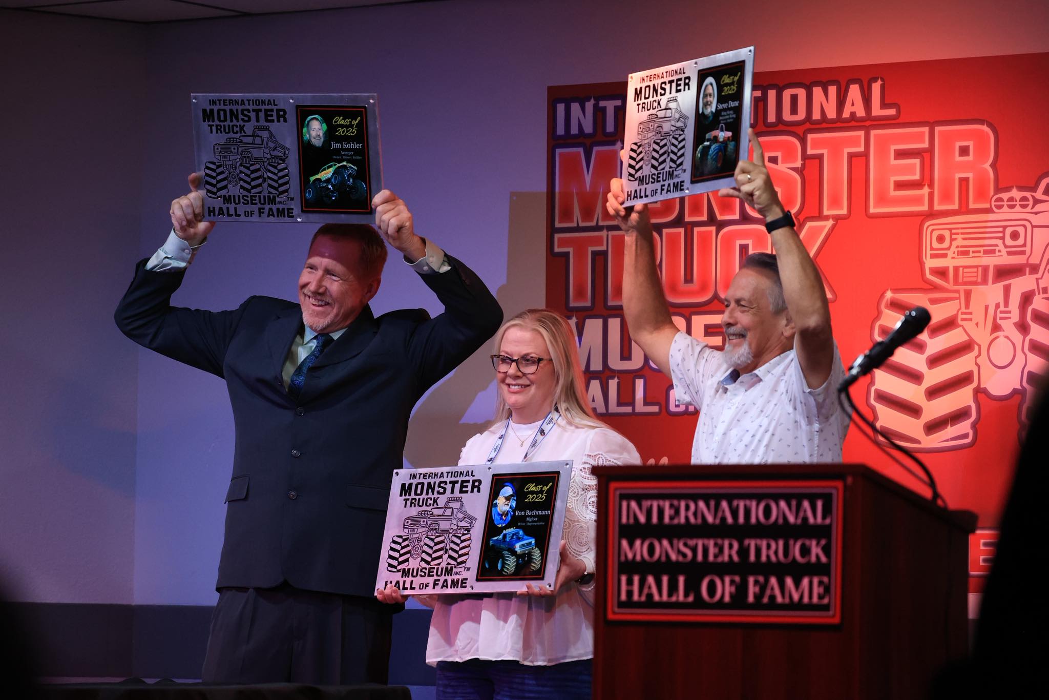 アーキエンジェルマイケル　ロナハーマン　ビゼーン　アメジスト JIM KOEHLER : inducted into the International Monster Trucks Hall